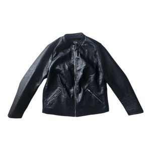 Torrid Black Faux Leather Moto Jacket